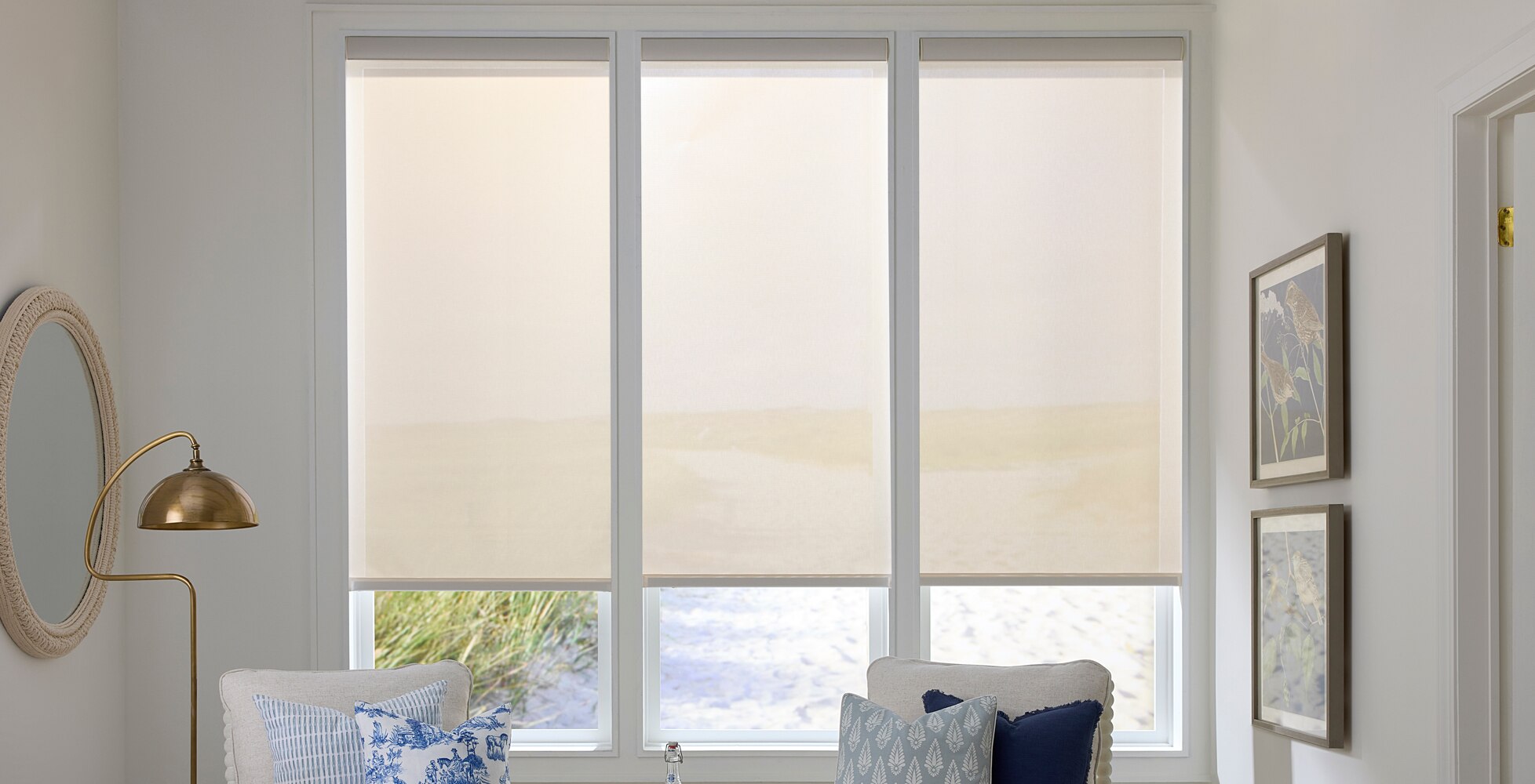 Levolor: No Drill Solar Roller Shades